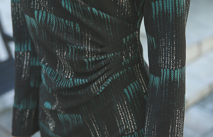 Wrap Dress Ruched touch Span