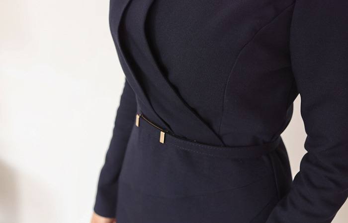 Modern cut V-neck Dress