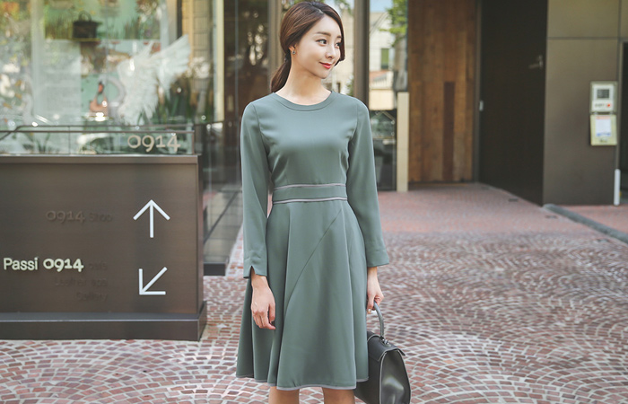 Gather Aurora Flare Dress