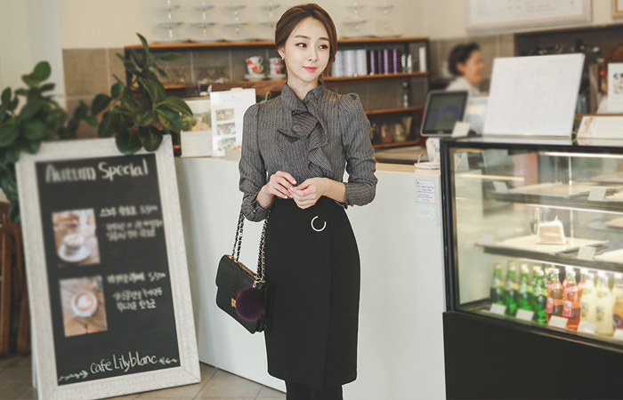 Crescent Formal Wrap Skirt