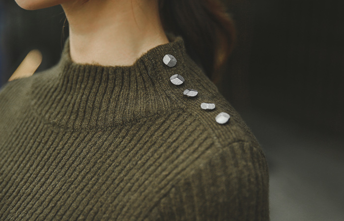 Rouelle half Knit Dress Pola