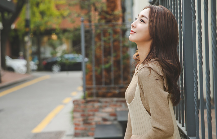 Casual Knit Dress bustier