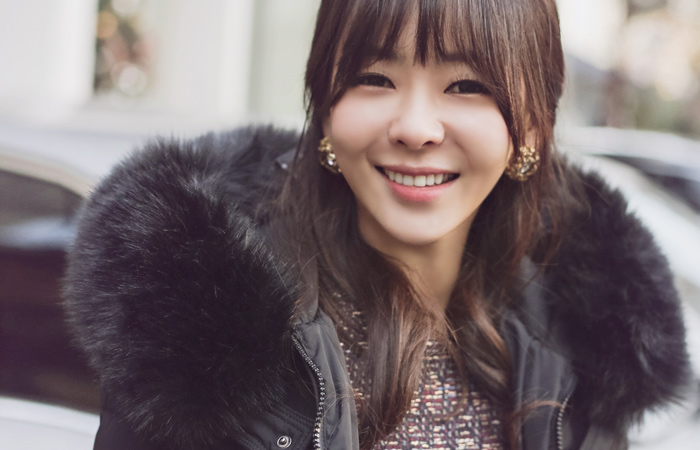 Diva shearing fur hood slim belt padding