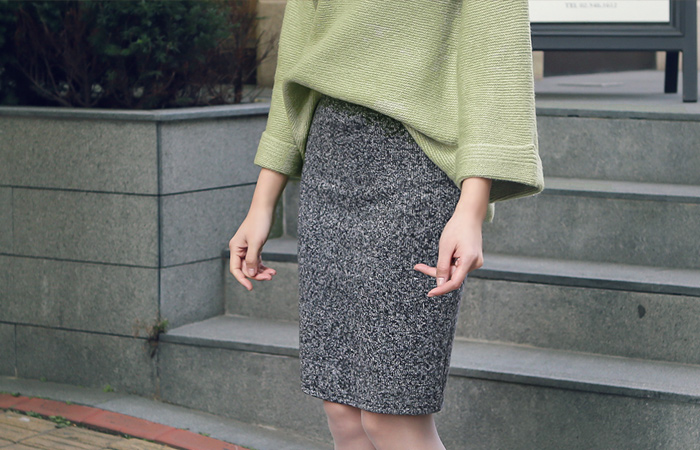 Winter Wool Banding Skirt