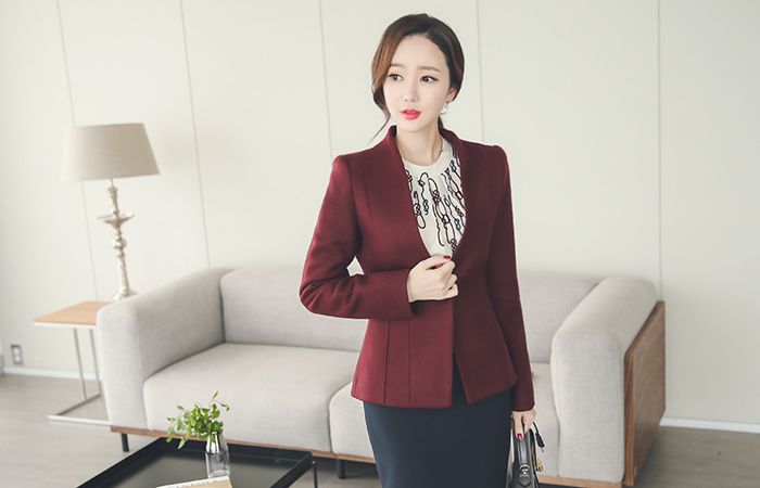 Overlock lining Wool Jacket