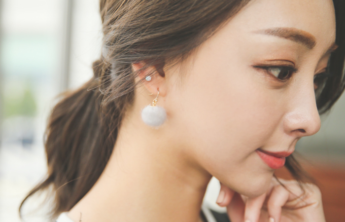 Cotton Candy droplets earring