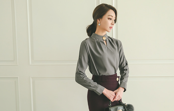 Marcia teuim Button Blouse