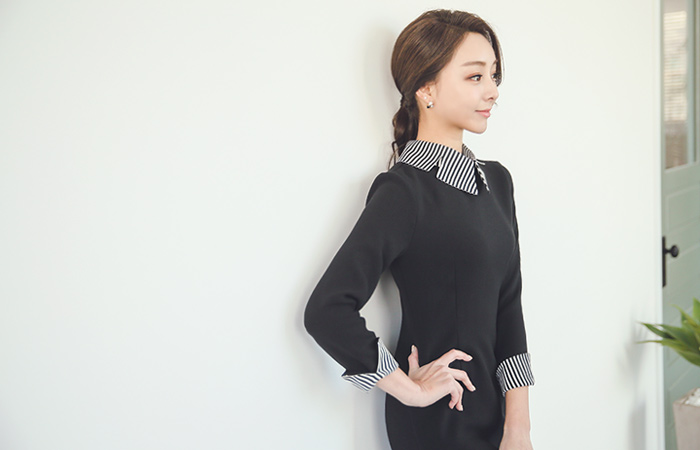 Lotus Stripe color combination Dress