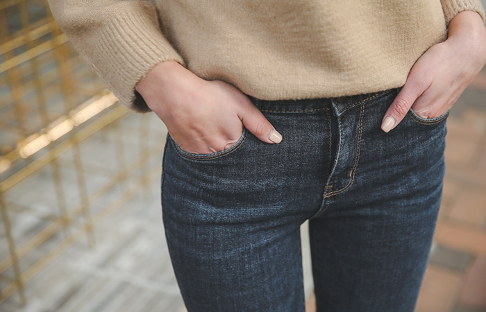 Cut Boot cut napping Denim Pants