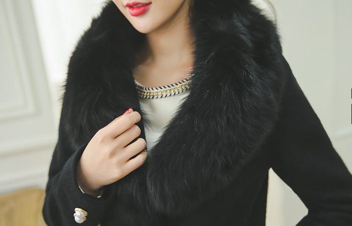 Luxury real fox muffler clamp pin