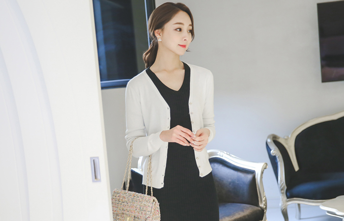 Four Seasons Jewelry Button Cardigan