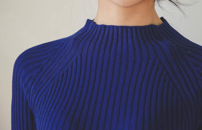 simple semi-polar Corrugated Knit
