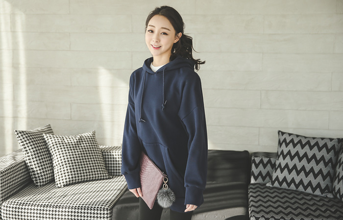 Rouge napping Long Hood Tee Dress