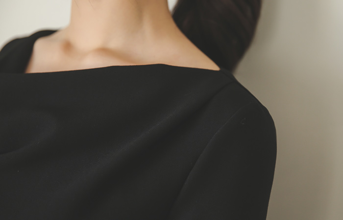 Cowl Neck Drape Dress