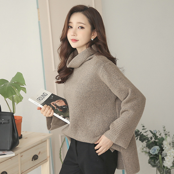 Natural loose fit Knit teodeulnek