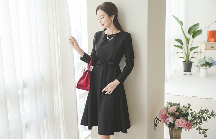 Classic Midi Flare Dress