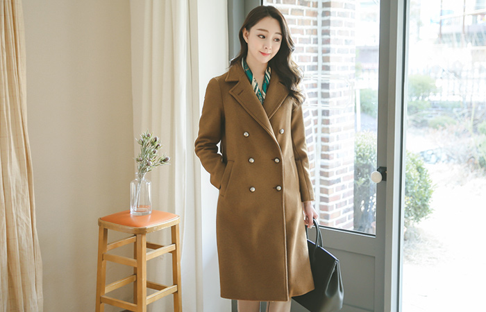 Maxi Anderson Double-button wool coat