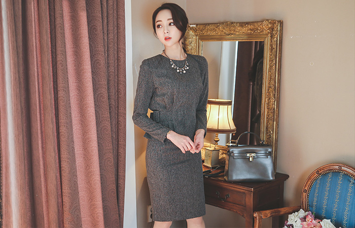 Modern two-piece Plum page bijyo SET