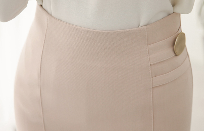 Fail gold buttons High Skirt