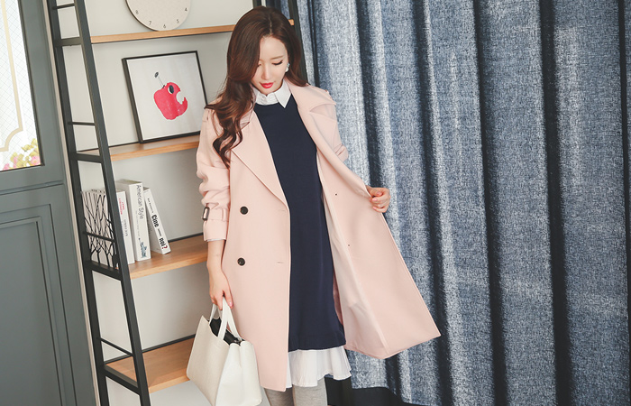 Selreop nagrang Rouge Trench Coat