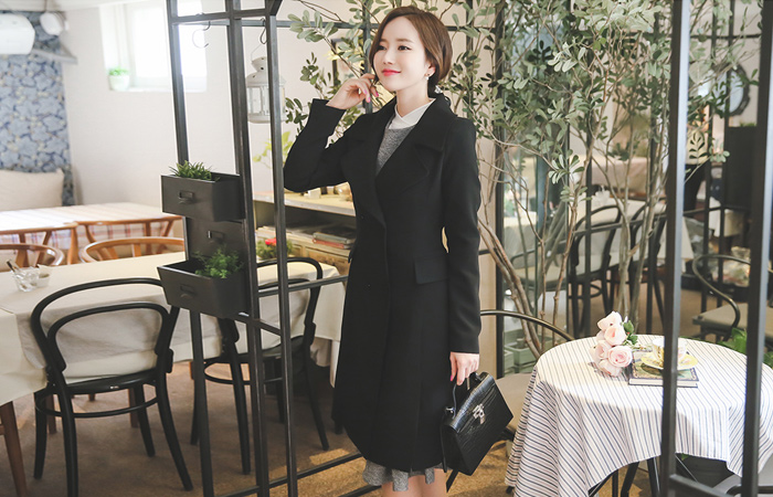 Lady Long Double-button jacket