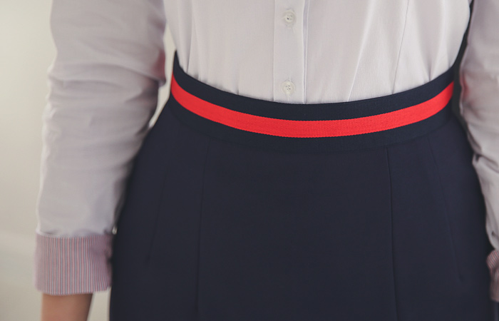 Taping Basic color combination Skirt