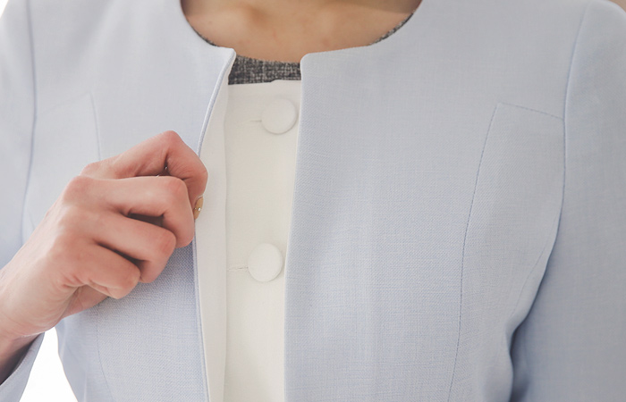 Button line Round Flare Jacket