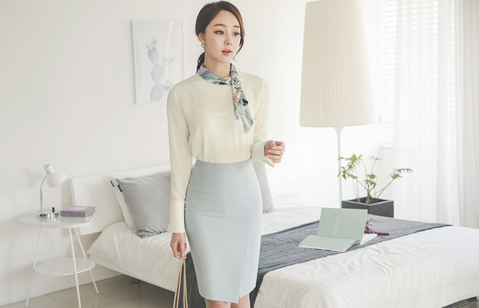 pastel unbalance Formal Skirt