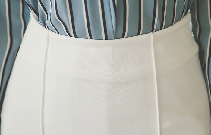 simple pin tuck line Skirt