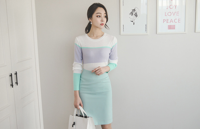 Spring Color Hline Skirt (Sold-Out)
