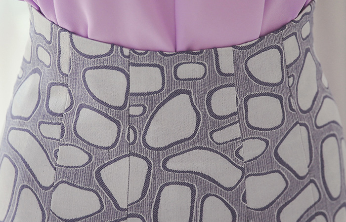 Shine stone Jacquard Skirt