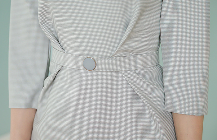 Gun Club check-folded Dress