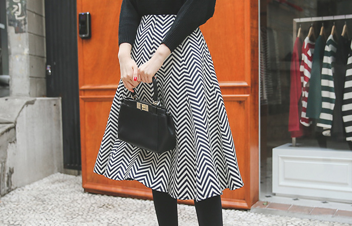 Zigzag Neoprene Skirt
