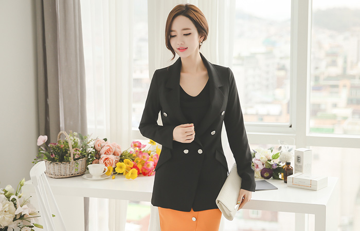 Modern double-stitch Metal Jacket