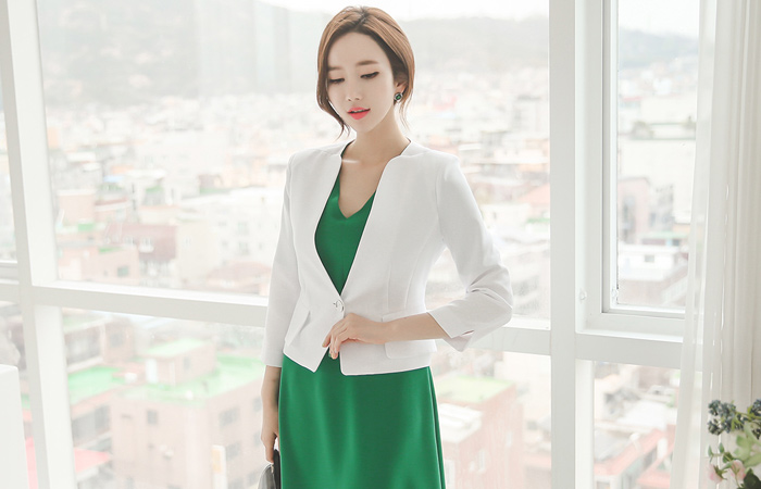 Flap page plum silver ring a short jacket