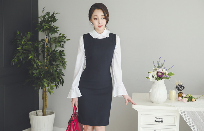 simple layered Sleeveless Dress