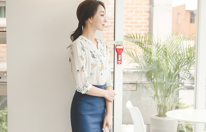 Madeleine Floral Cotton Blouse