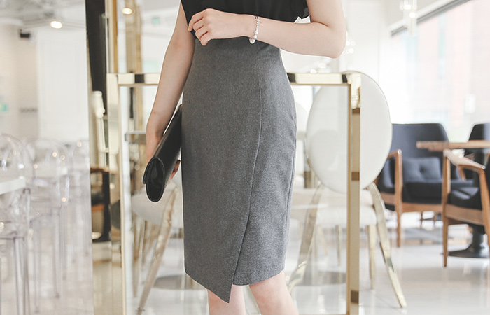 Piping Waste Lap Incision Skirt