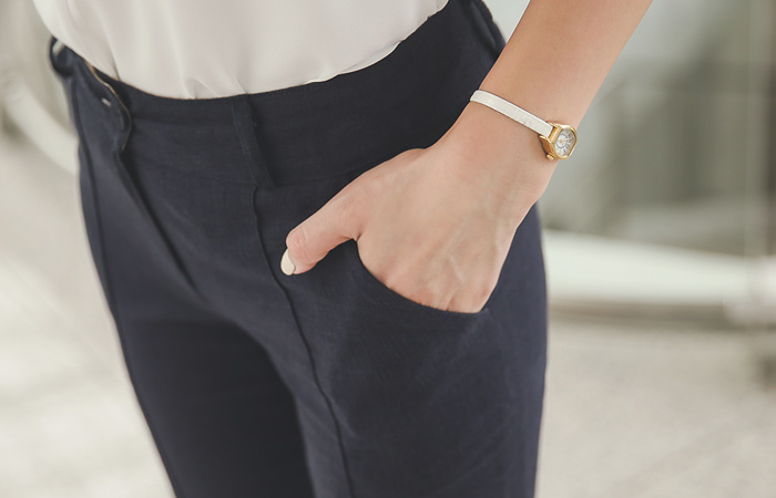 Pinch Line Cool Linen Straight Slacks