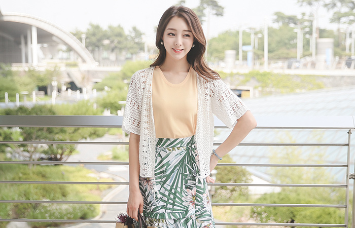 Embroidery Race Ribbon Cardigan