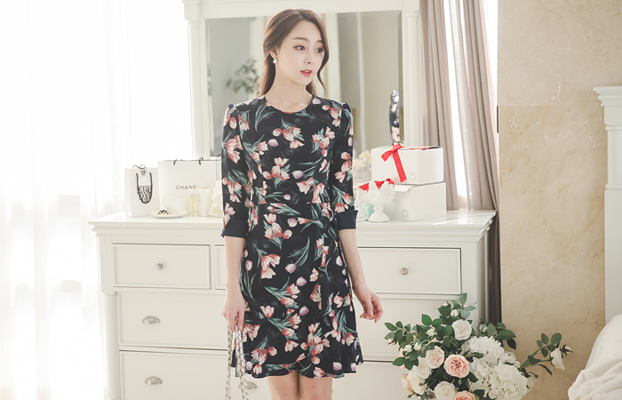 Lily Ruffle Wrap Dress