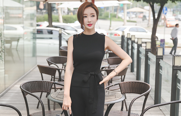 Modern Chic Knit Tower&Pants SET