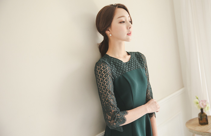 Monica Race Flare Dress