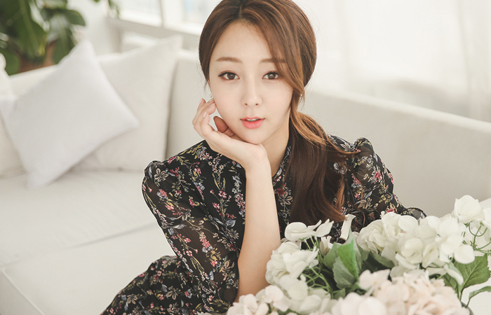 Fairy Floral Wrinkle Chiffon Ruffle Dress