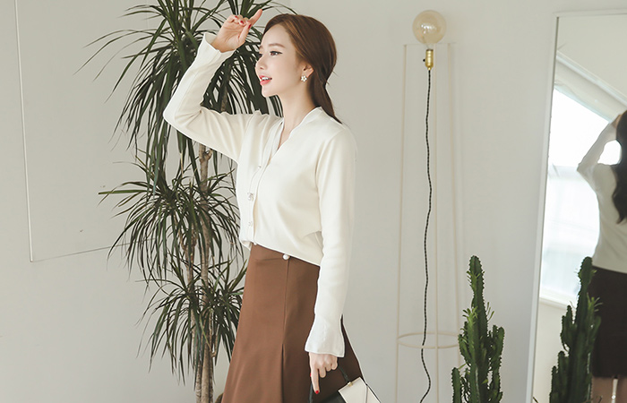 Jewelry Pearl Button Belle Cuff Cardigan