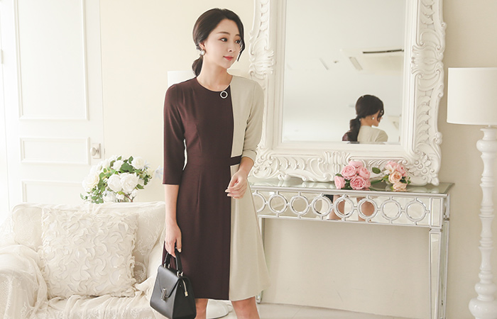 Color combination Aline Dress