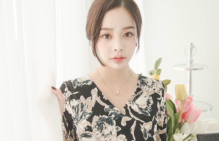 Impress Flower Shirring Lab Dress