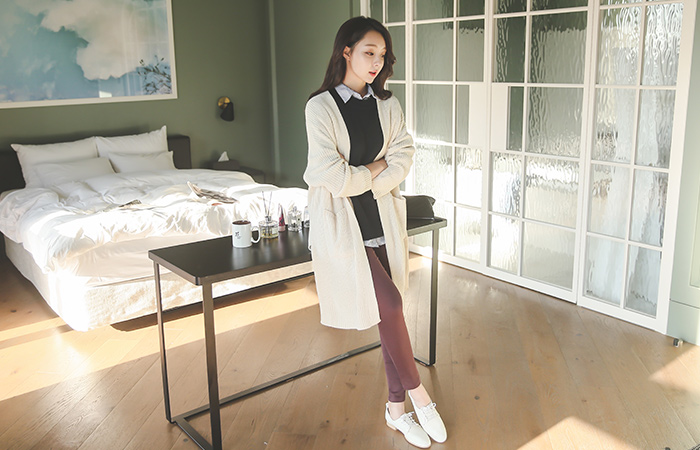 Deep slit box pocket Hachi Cardigan