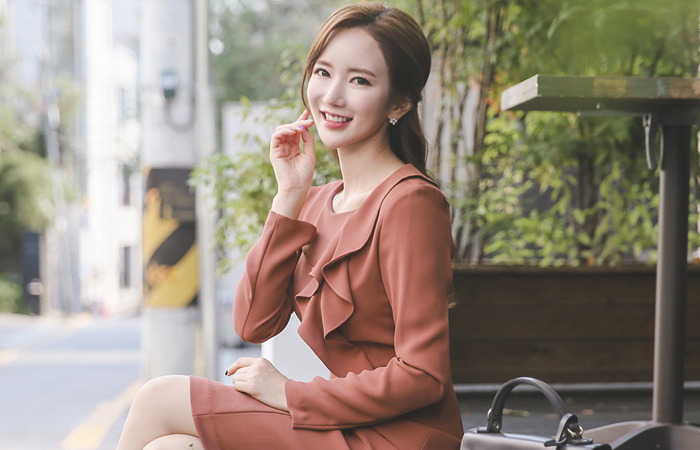 Cascade Ruffle Hline Dress