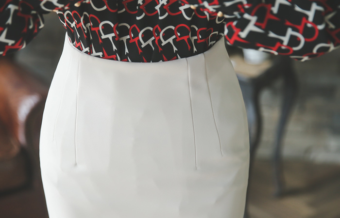 simple dart high waist Skirt (fall)